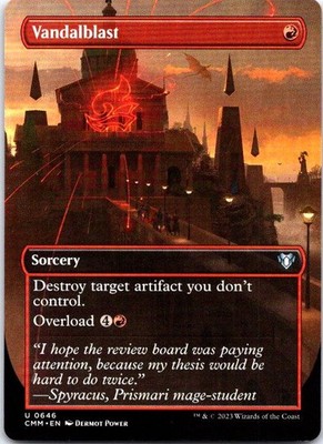Vandalblast (Borderless) 646 Uncommon Commander Masters Magic: The Gathering NM