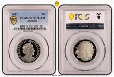 2022 20 Cent Coin - PCGS PR70DCAM Proof - Queen Elizabeth II