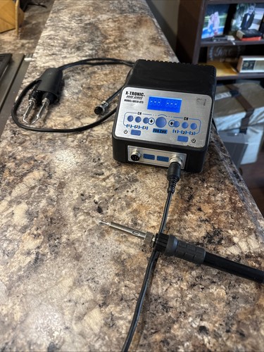 X-Tronic 8010-XTS 2 In 1 Soldering Iron/Hot Tweezers Station CORD DAMAGE READ 👇