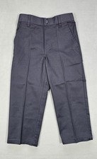 French Toast Boys Gray Pull-On Pants Size 4 Relaxed Fit Stretch Elastic Waist...