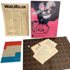 Vintage 1980 SPI WorldKiller World Killer Boxed Version Open Box Unpunched
