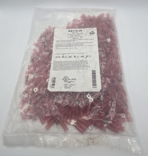 KS116-06 Heat Shrink Ring Terminals 22-18 AWG 6 Stud Red 500 Pcs Sealed