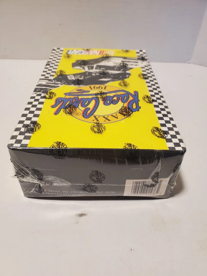1991 MAXX Race Cards Nascar Wax Pack Box - 36 Packs Factory Sealed - Image 3 of 4