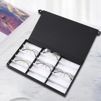 Brillen-Display-Box Mit 15 FäChern, Modischer Brillen-Aufbewahrungskoffer,Neu