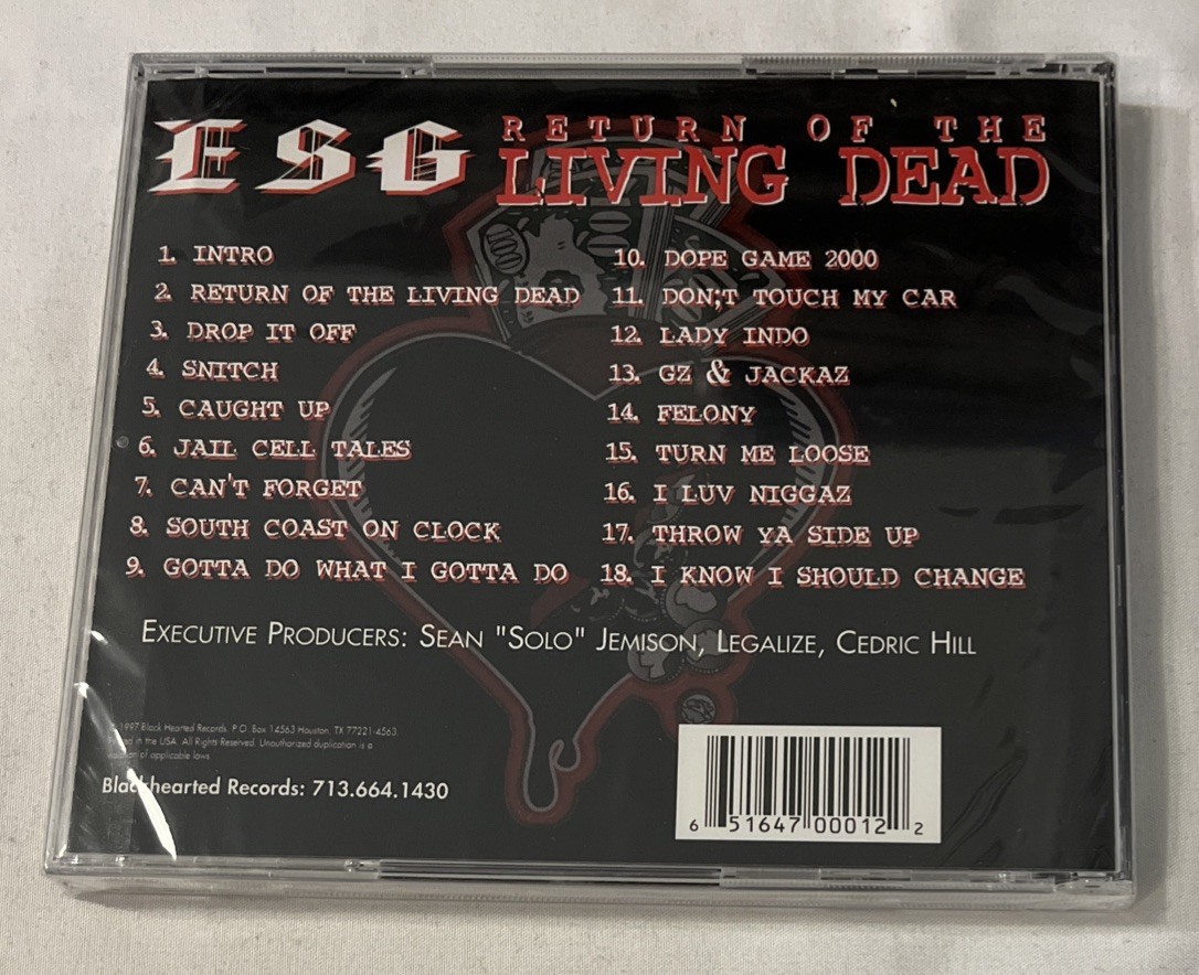 Return of the Living Dead by E.S.G. (CD, Apr-1998, Blackheart