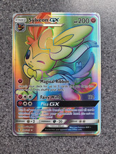 Pokémon Sylveon GX Rainbow Rare Sun & Moon: Guardians Rising set 158/145 Holo on eBay