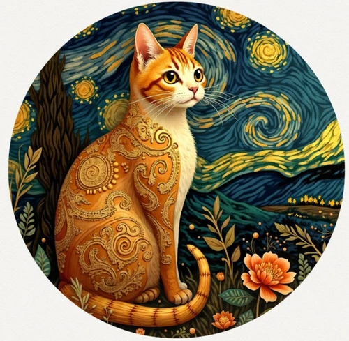 Hayleybug 1 oz Fur Among the Stars silver Art Round w/ COA mintage 10