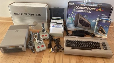 RARE Vintage Original Commodore 64 Console & 1541 Disk Drive Pristine Condition