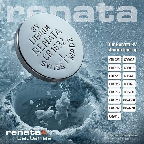 Renata Batteries CR2450N 3 Volt Lithium Coin Battery (4 Pack) - Picture 3 of 9