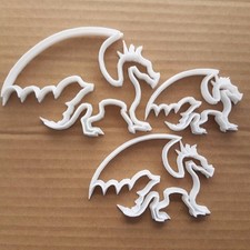 Dragon Wings Lizard Smaug Shape Cookie Cutter Dough Biscuit Pastry Fondant Sharp