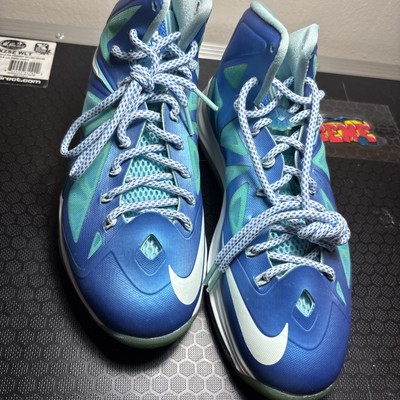 Nike Lebron 10 X Photo Blue-Windchill Blue Diamond Sz 8.5 - RARE