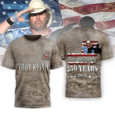 Toby Keith 250 Years Of Freedom 3D Shirt