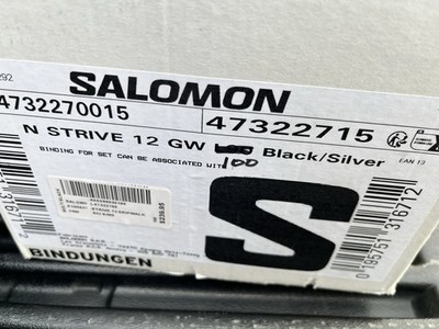 25-26 New Salomon Strive 12 GW 100 mm Brake Black
