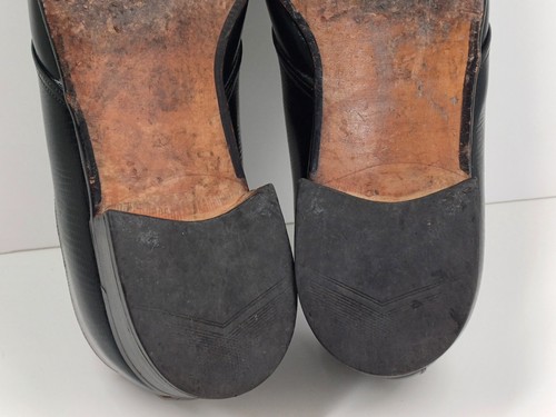 Scarpe Loake uomo UK 8 EU 42 mocassini pelle nera vintage made in England - Foto 19 di 24