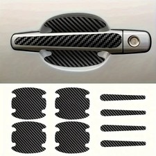 8PCS Car Door Handle Scratch Protector Stickers Door Bowl Protective Film