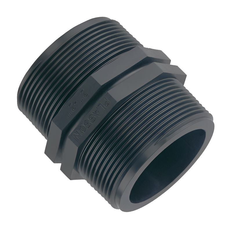Plasson Men's Threaded Nipple - 1" X 1" Pl5067330 - Image 2