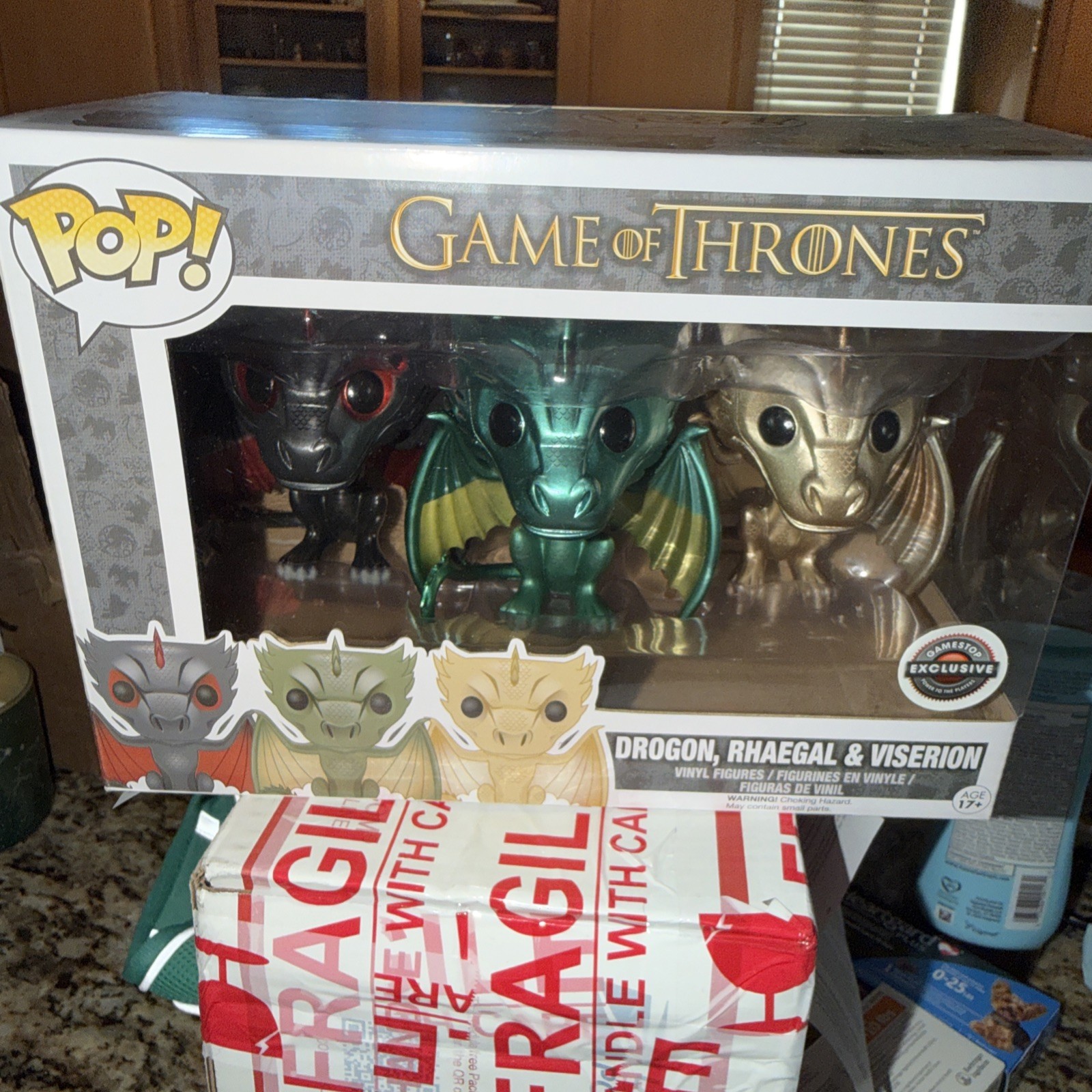 Funko Pop! Vinyl: Game of Thrones - Metallic Dragon 3 pack - GameStop (Exclusive