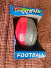 Nerf Turbo Football Vintage 1991 Parker Brothers Silver  Red Rare Sealed New
