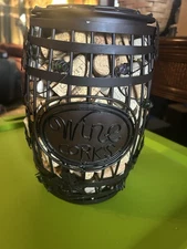 Metal Wine Barrel Style Cork Holder