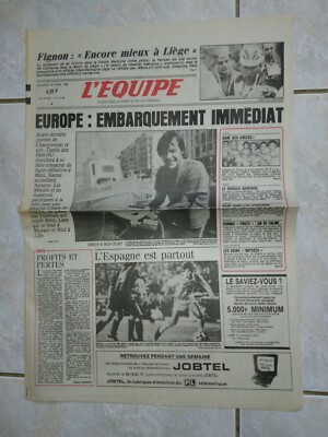  L Equipe Journal du 18 april 1986 / FIGNON