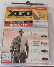 XGO Flame Retardant Men Long Sleeve Sz 2X  Desert Made In USA 