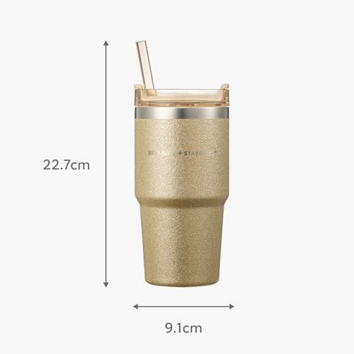 STARBUCKS Korea 2023 Christmas MD SS Glam Stanley Quencher Tumbler 591ml Venti - Picture 12 of 13