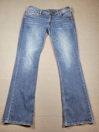 Silver Jeans Men's 34x30 Blue Suki Slim Boot Straight Dark Wash Denim Jeans
