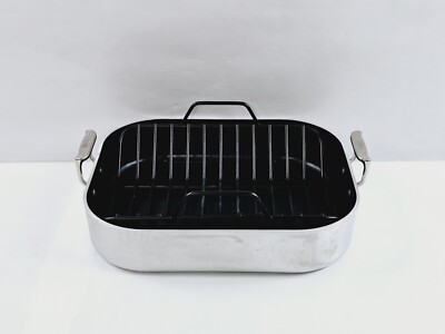 All-Clad Master Chef Mc2 Series Open Roasting Pan Non-Stick With Rack
