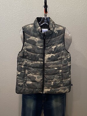 Gap Cold Control Camoflage Zippered Puffer VEST Small S | eBay