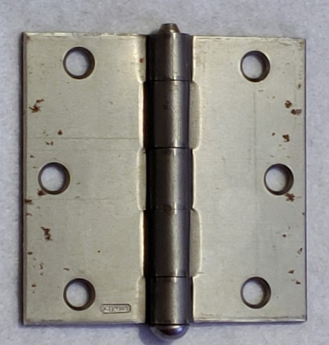 vtg - Stamped Stanley - Heavy Duty - Door Hinge  3 in H x 3 in W  - Made in USA - Afbeelding 1 van 8