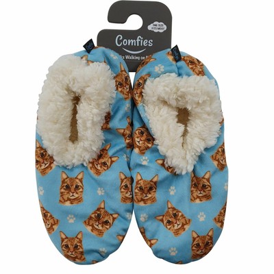 tabby cat slippers