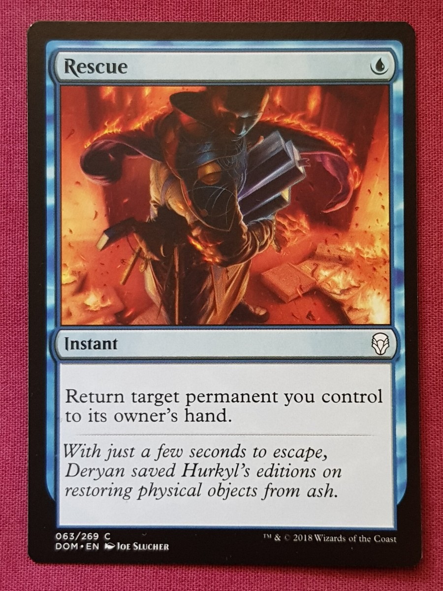 Magic The Gathering DOMINARIA RESCUE blue card MTG | eBay Australia
