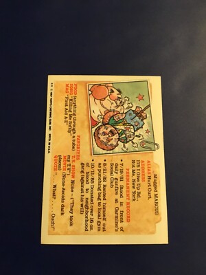 1987 Topps Garbage Pail Kids # 258a MICKEY MOUTHS Original Series