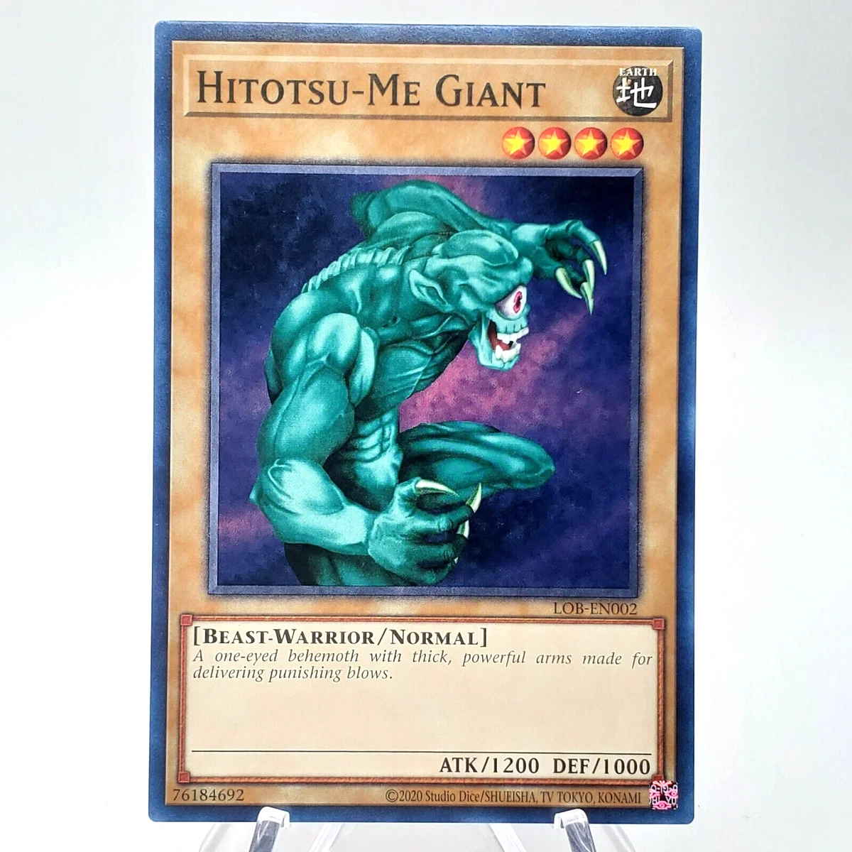 Yugioh LOB-EN002 Hitotsu-Me Giant 25th Anniversary Common Regular NM 38 |  eBay