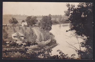 Indiana?-Wabash?-Pearson Pearson's Mill-Real Photo-Bird's Eye-RPPC Postcard