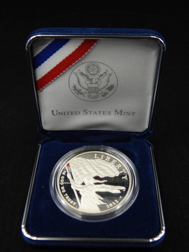 2012 1 oz Silver Star-Spangled Banner Proof Silver Dollar Coin 90% Ag 26.73 - Picture 2 of 20
