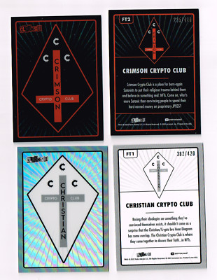 2022 Zerocool Clerks 3 Crimson & Christian Crypto Club (both numbered to 420)