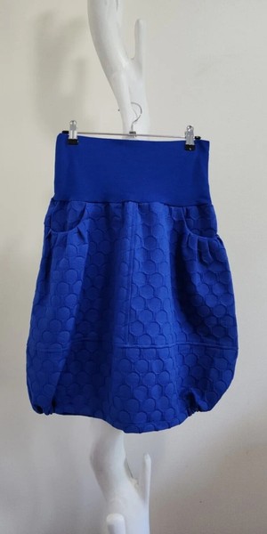 FOOL Cotton Blend Balloon Skirt in Royal Blue, Size 10 Melbourne Brand Unique