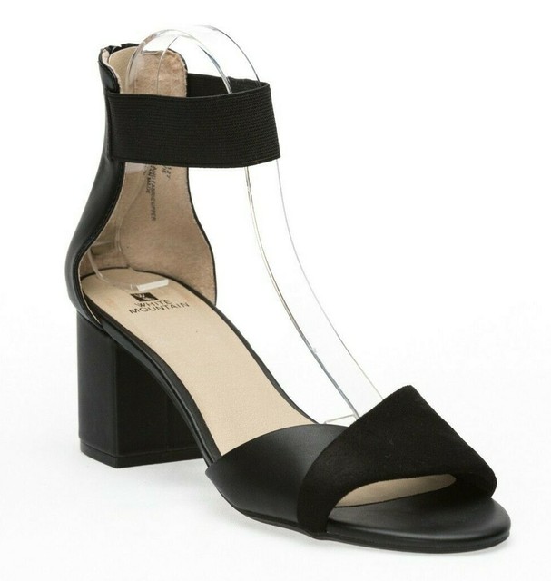 white mountain ankle strap sandals