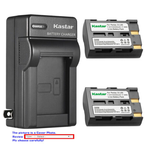 Kastar Battery AC Wall Charger for Genuine Konica Minolta NP-400 & OEM BC-400 - Picture 1 of 11