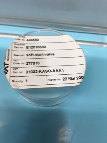 VAT 31032-KASO-AAA1 SOFT-START-VALVE, VARIAN E12010580 VALVE, FLAPPER, 187565 - Picture 4 of 6