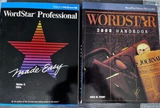 Lot of 2 Wordstar 2000 Handbook Made Easy Eye...