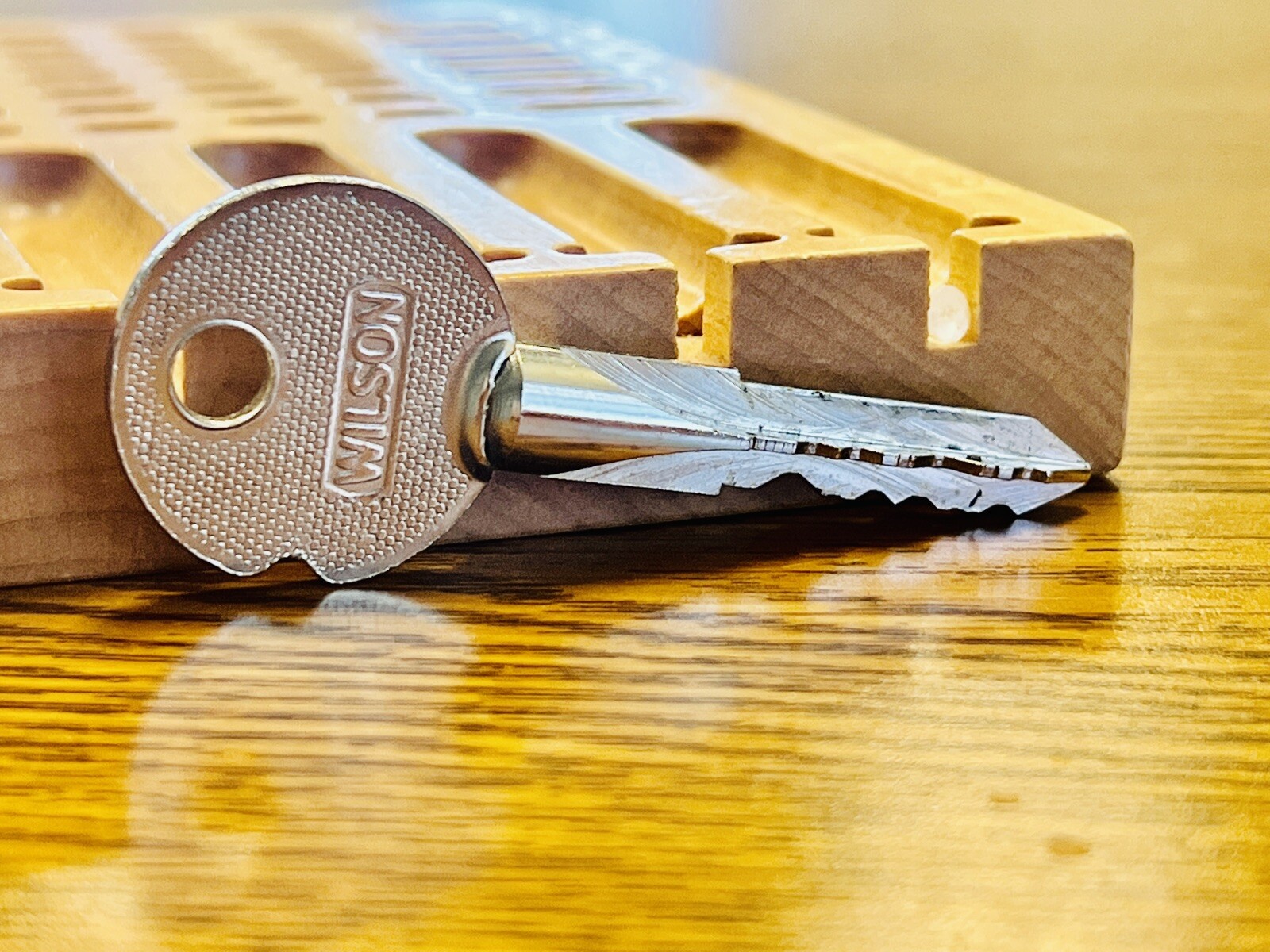 Wilson High Security Cruciform Lock Key Locksport Locksmith Collector