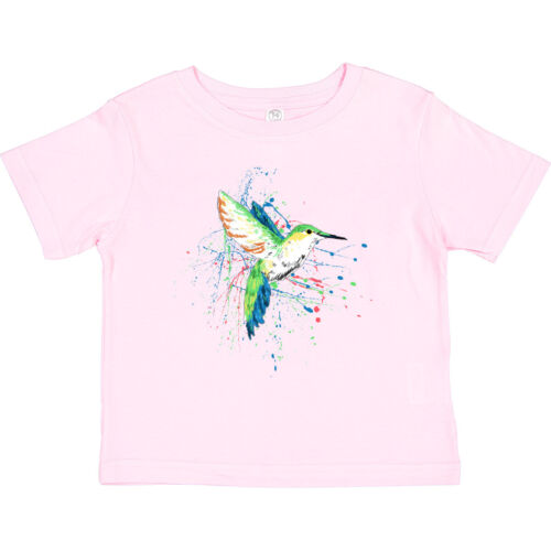 Inktastic Hummingbird Paint Splatter Toddler T-Shirt Bird Animal Colorful Gift