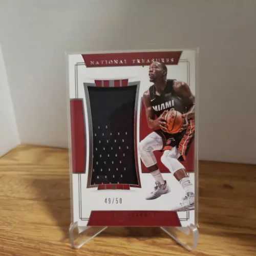 2017-18 Panini National Treasures Jumbo Material 49/50 Bam Adebayo RC Heat