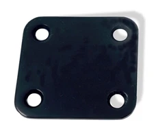 Neck Plate Electric 2 x 1 13/16 50x46.6mm Black Steel  081014BK