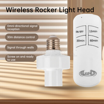 E27 Wireless Remote Control Smart Switch LED lamp Base Wireless Light Switch Kit