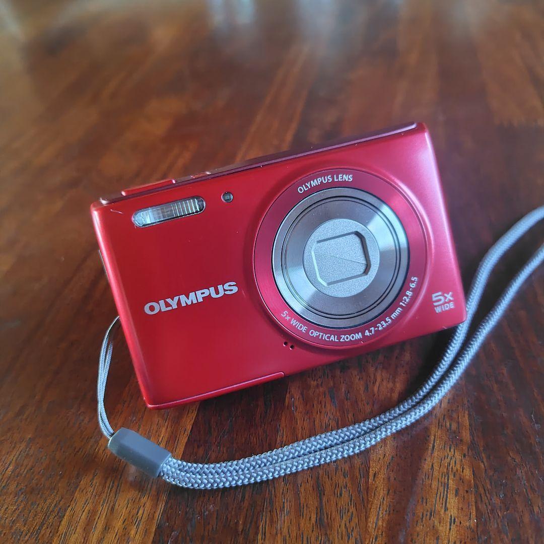 Very good condition Olympus Stylus VG-180 wine red Operation 