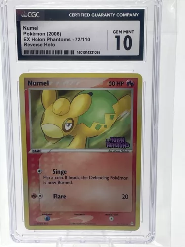 Stamped Numel 72/110 Holon Phantoms Reverse Holo CGC 10 Very Low Pop