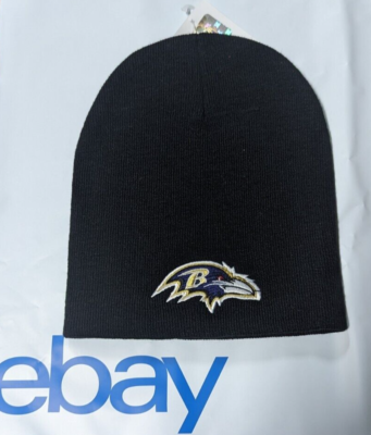 Baltimore Ravens Knit Beanie Winter Hat Toque Skull Cap NEW Black
